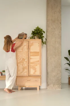 AIKA armario bajo con cajón 78x156