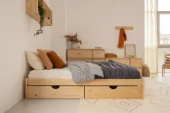 BASO cama doble 150 con 2 cajones