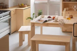 BATU banco de madera 90x35