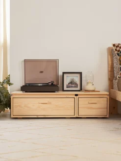 LIBE mueble TV con 2 cajones 117x32