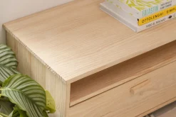 LIBE mueble TV con 2 cajones y ruedas