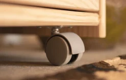 LIBE mueble TV con 2 cajones y ruedas