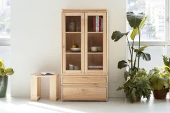 LIBE vitrina con 2 cajones 78x161