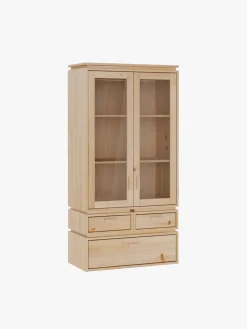 LIBE vitrina con 3 cajones 78x161