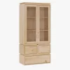 LIBE vitrina con 3 cajones 78x171