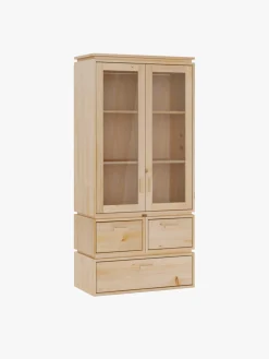 LIBE vitrina con 3 cajones 78x171