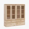 LIBE vitrina doble con 4 cajones 157x161