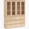 LIBE vitrina doble con 6 cajones 157x198