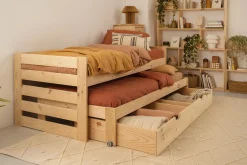 LORE cama nido 80 compacta con 1 cajón