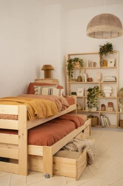 LORE cama nido compacta 80 con 2 cajones