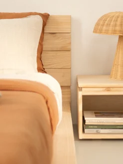 LUR cama tatami con cabecero de pared 160