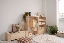 MONTESSORI armario infantil abierto con cajón